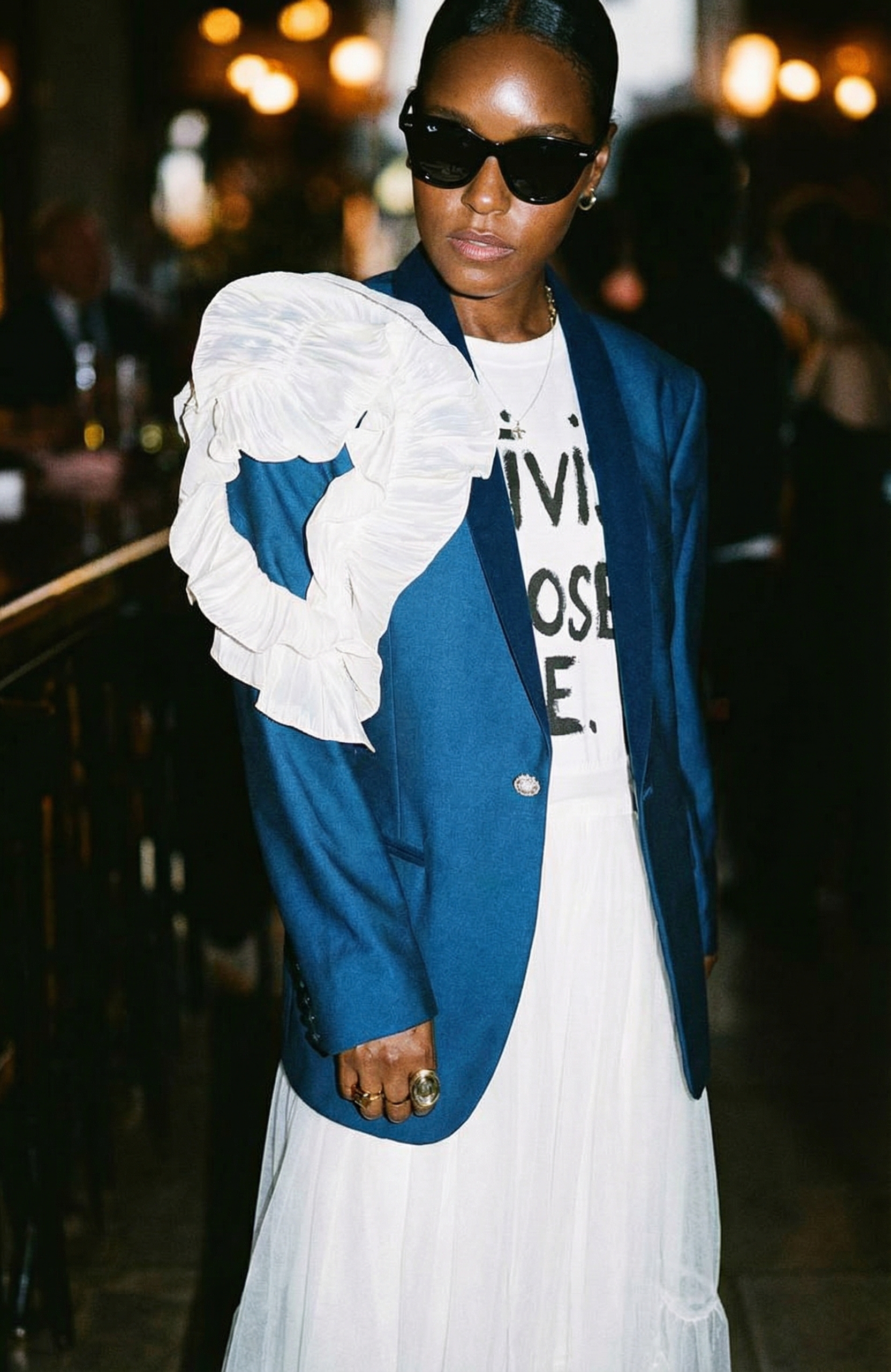 [WEAR YOUR HEART ON YOUR SLEEVE] Blue [THE DROP] One off Blazer
