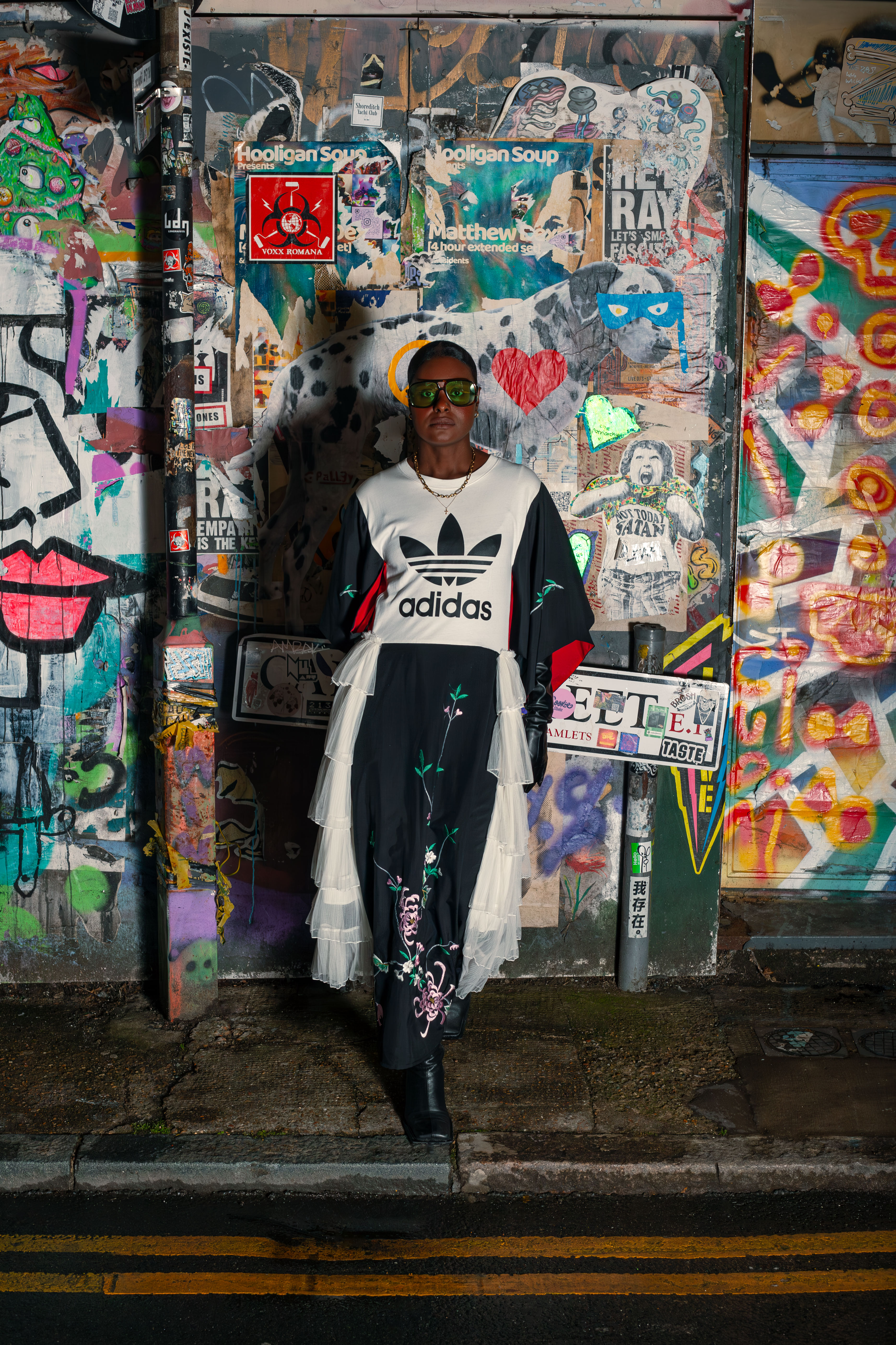 [THE DOJO DOLL DRESS ADIDAS T-SHIRT JAPANESE KIMONO AND TUTU]
