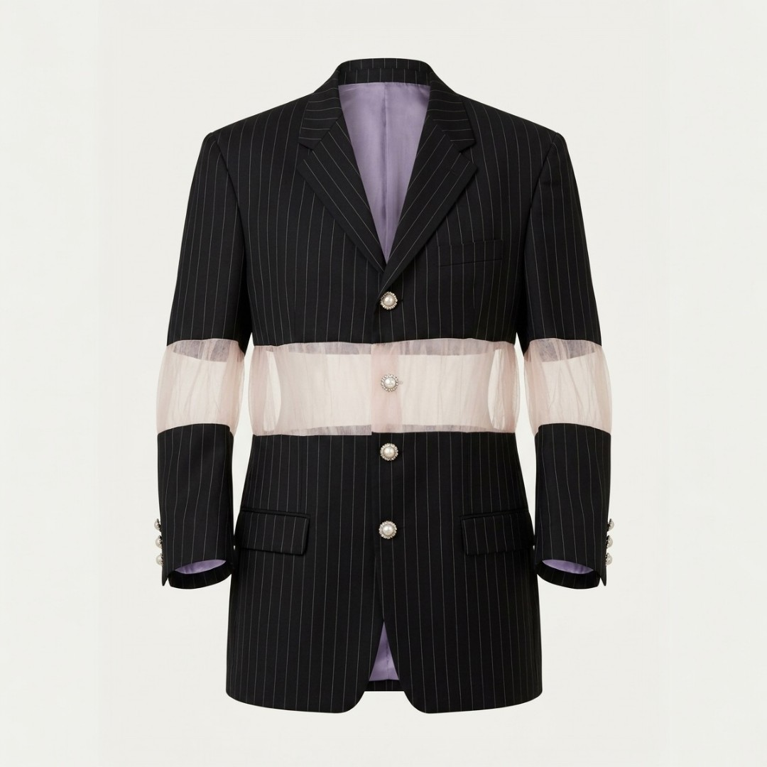 [CUT OUT YOUR SOUL] Upcycled Ralph Lauren Blazer