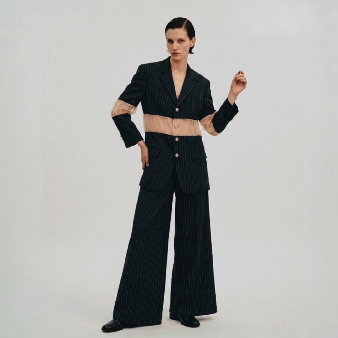 [CUT OUT YOUR SOUL] Upcycled Ralph Lauren Blazer