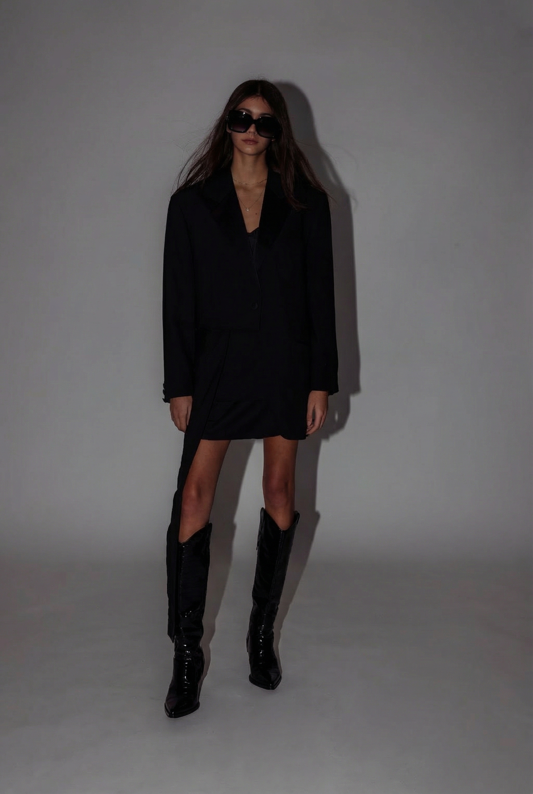 [HERITAGE TO HER] Reworked suit Deconstucted oversized blazer & mini skirt