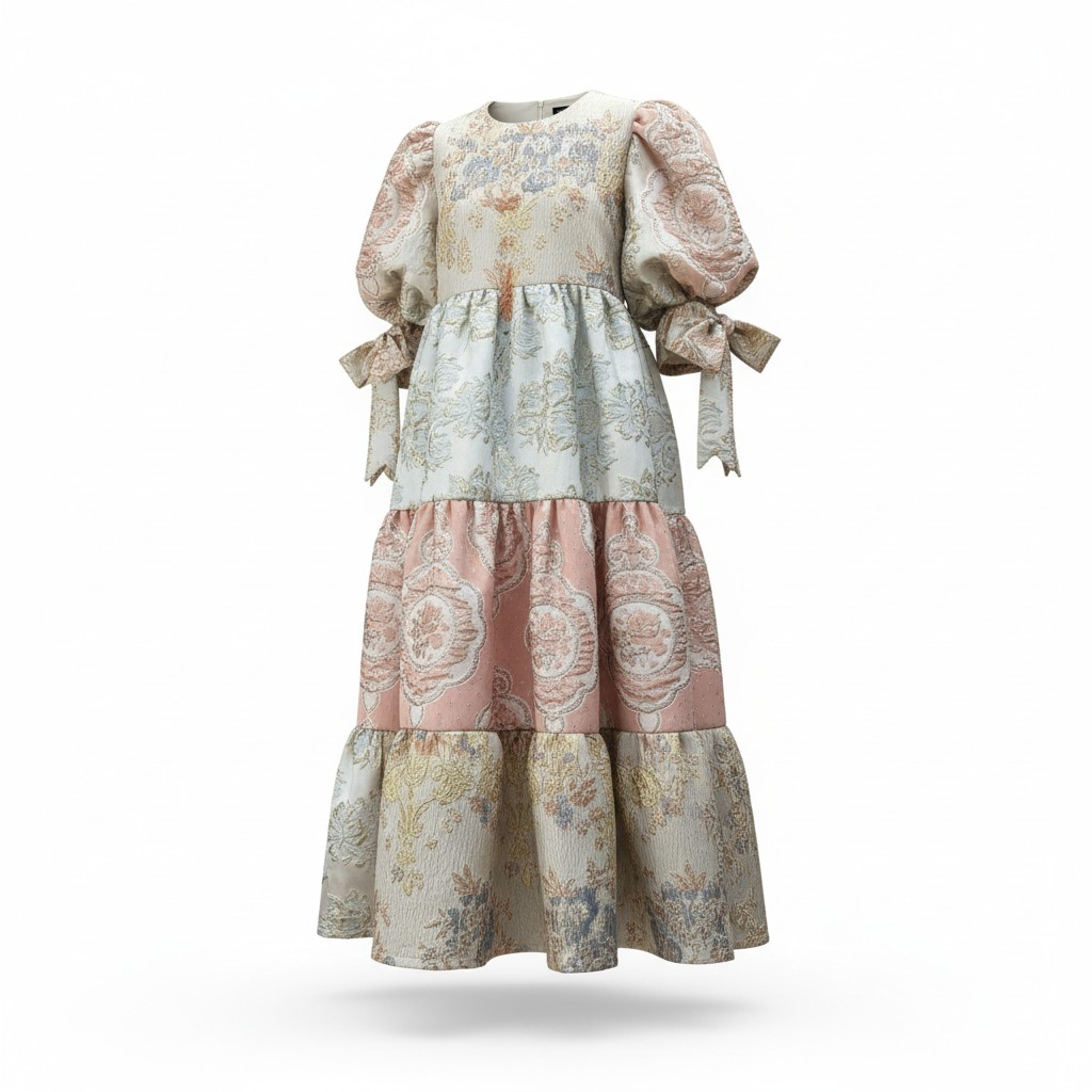 [DOLLY DRESS 2.0] Signature brocade maxi dress