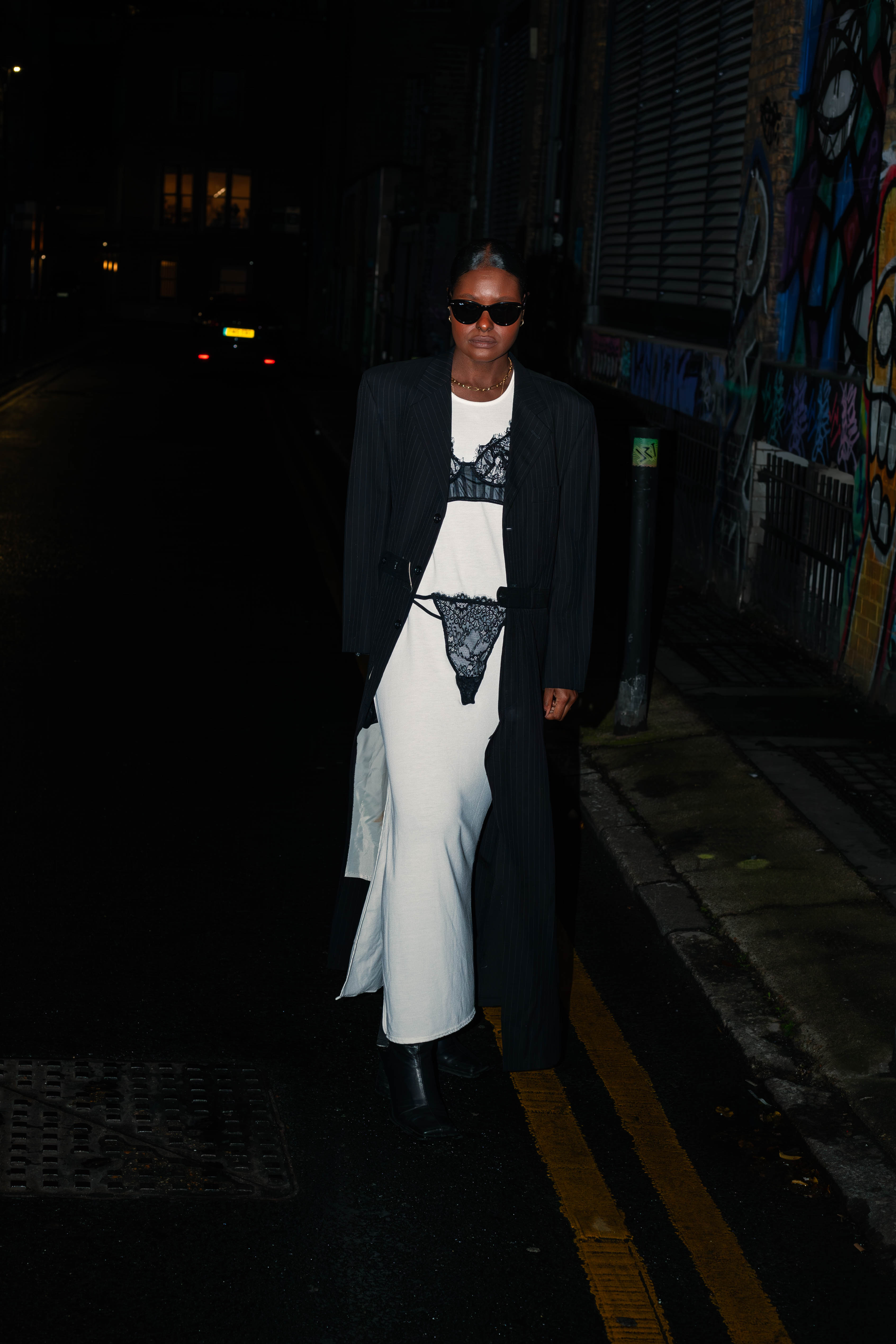 [WHAT WAS SHE WEARING] T-shirt maxi dress