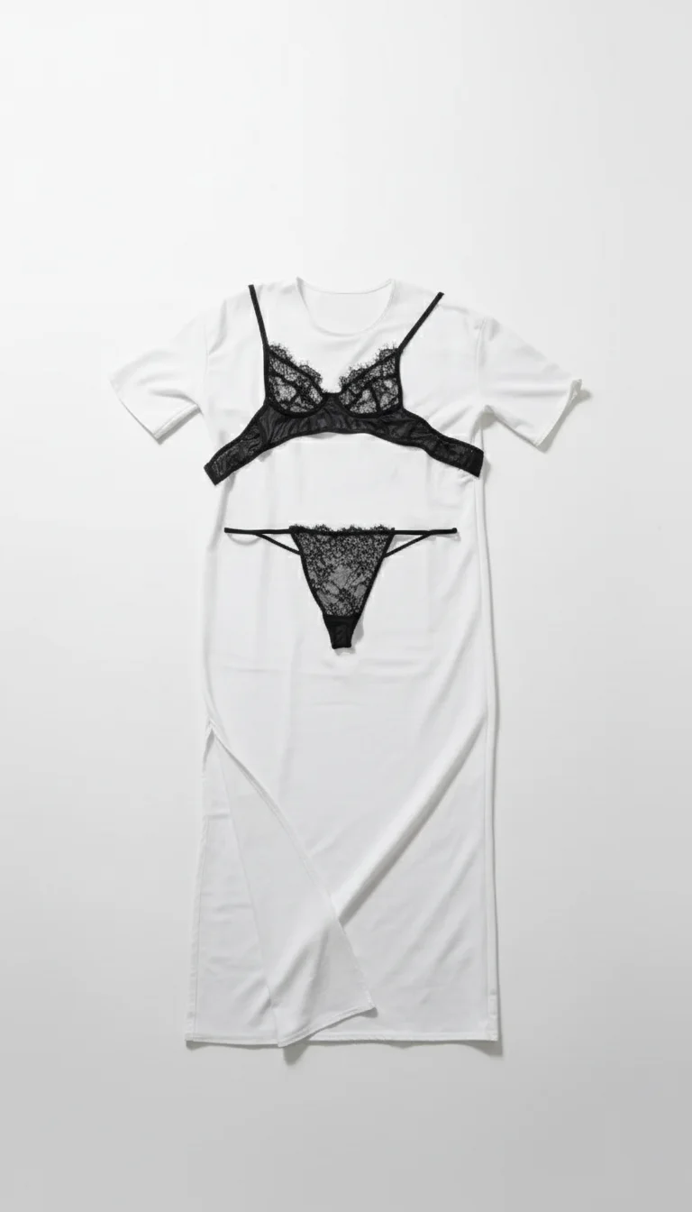 [WHAT WAS SHE WEARING] T-shirt maxi dress