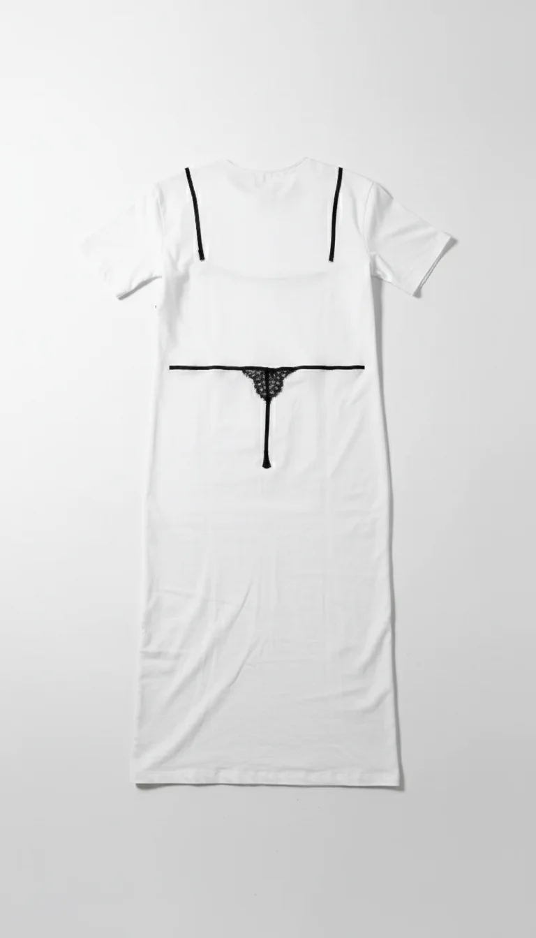 [WHAT WAS SHE WEARING] T-shirt maxi dress