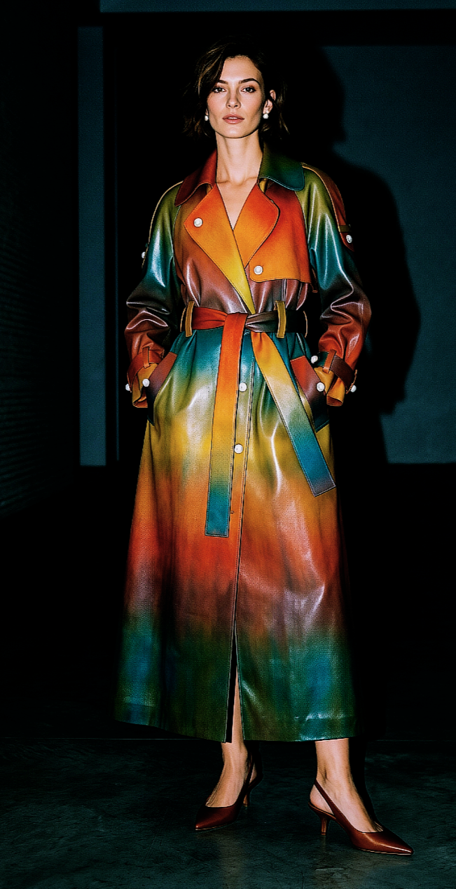 [THE HOPE COAT] A/W 26 Ombre Liquid Organza Trench Coat