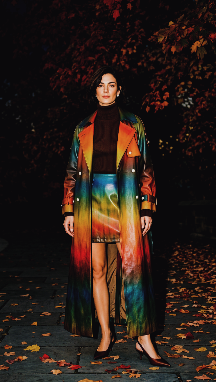 [THE HOPE COAT] A/W 26 Ombre Liquid Organza mini skirt